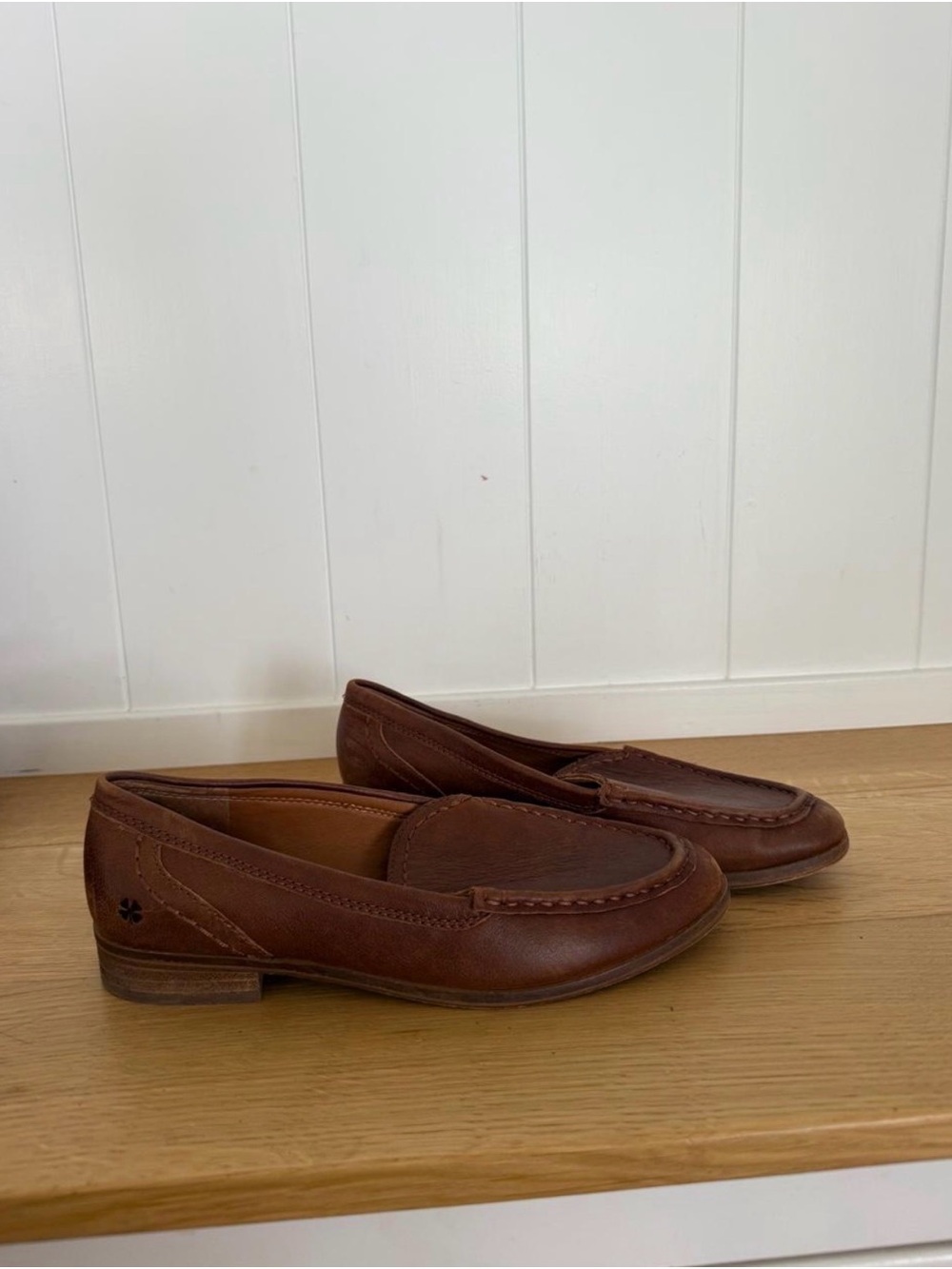 Lucky Brand Women's Brown Leather Loafers
